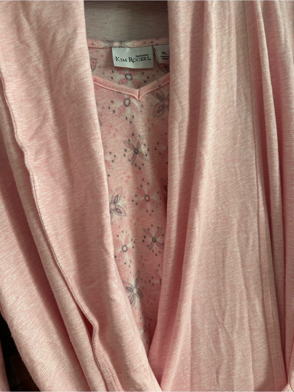 Kim Rogers Pink Women's Sleep Wrap Robe and Gown